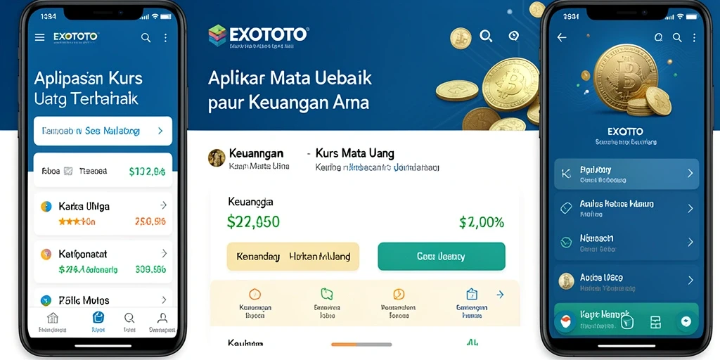 Tampilan antarmuka EXOTOTO yang menarik dan informatif untuk memantau kurs mata uang.