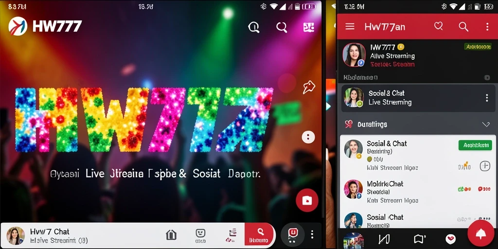 Antarmuka HW777 menampilkan fungsi Live Streaming yang intuitif dan menarik.