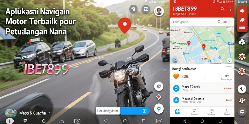 Tampilan antarmuka aplikasi IBET899 untuk navigasi motor.