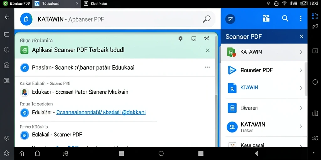 Antarmuka KATAWIN yang sederhana dan efisien untuk pemindaian PDF.