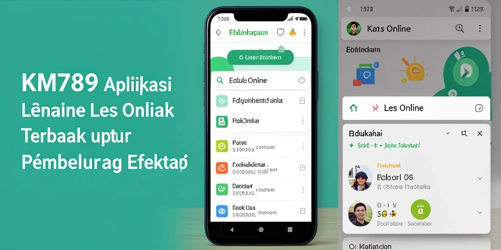 Antarmuka KM789 yang ramah pengguna untuk Les Online.