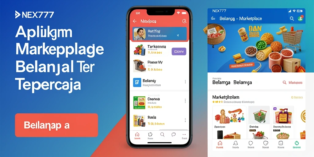 Antarmuka aplikasi NEX777 yang menarik dan mudah digunakan.