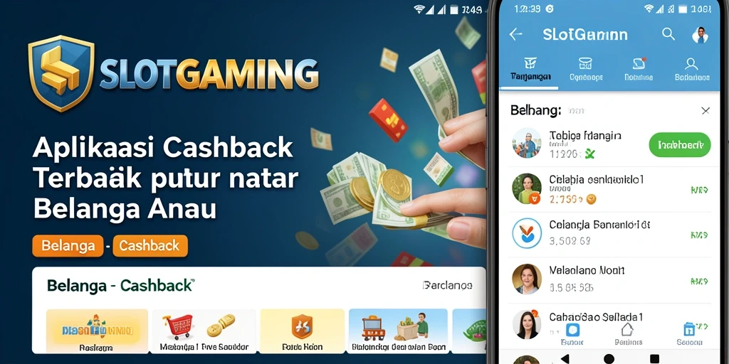 Tampilan antarmuka SLOTGAMING yang sederhana dan fungsional untuk Cashback.