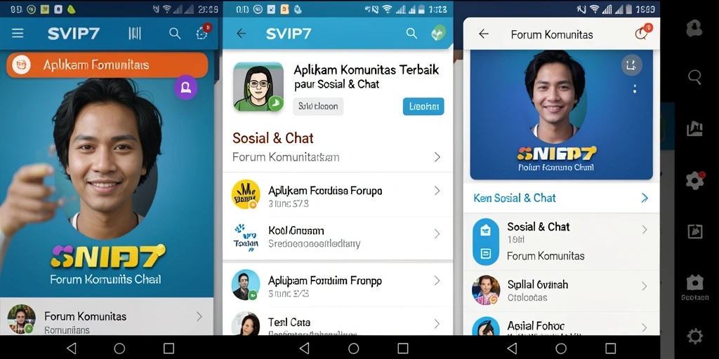Antarmuka SVIP7 menampilkan berbagai diskusi menarik dari komunitas.